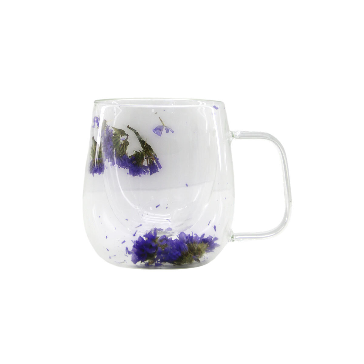 SDR-B3 ( 250ML & KULPLU ) ( ÇİFT CİDARLI & ÇİÇEKLİ ) CAM BARDAK*100=K