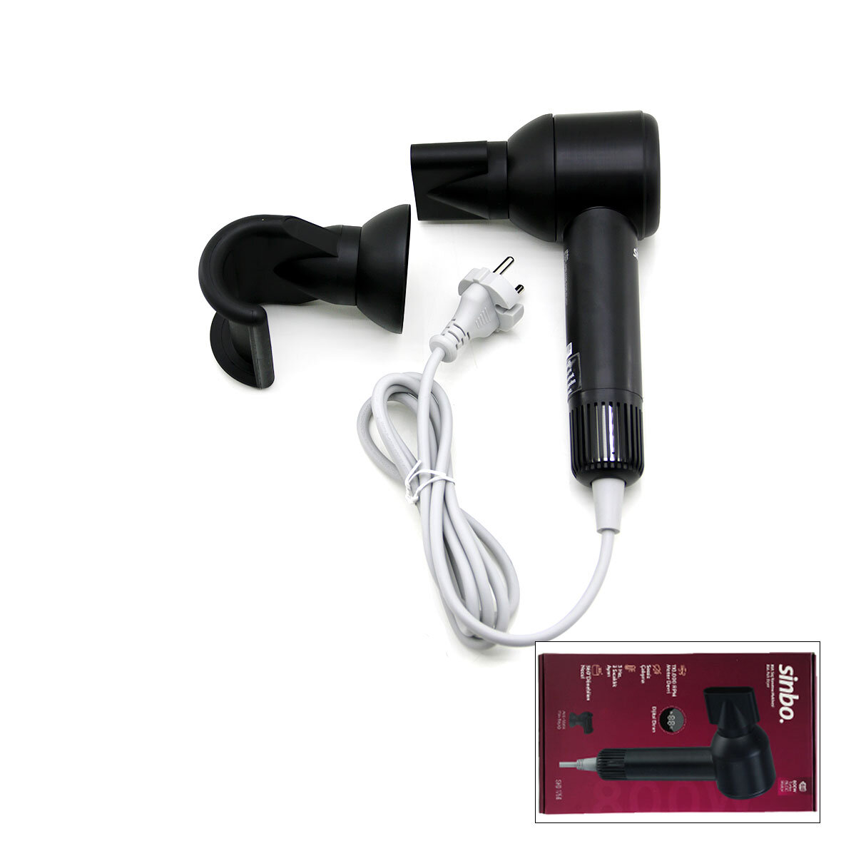 SİNBO SHD-1756 ( SİYAH ) SAÇ KURUTMA MAKİNESİ 110.000RPM ( DİJİTAL EKRAN ) ( SESSİZ ÇALIŞMA & 3 HIZ - SICAKLIK AYAR )*6 SİNBO SHD-1756 ( SİYAH ) SAÇ KURUTMA MAKİNESİ 110.000RPM ( DİJİTAL EKRAN ) ( SESSİZ ÇALIŞMA & 3 HIZ - SICAKLIK AYAR )*6