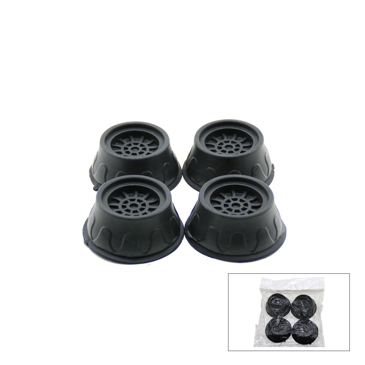 KRT-1079 ( 4PCS ) ( BÜYÜK ) ( ANTRASİT GRİ ) ÇAMAŞIR MAKİNE TİTREŞİM ÖNLEYİCİ AYAK*175