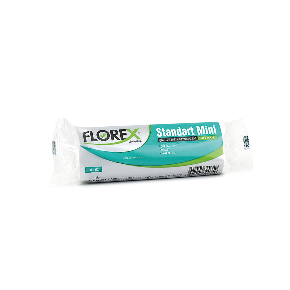FLOREX-524 ( STANDART MİNİ ) ( 40PCS ) 44X45CM.ÇÖP TORBASI*50=K