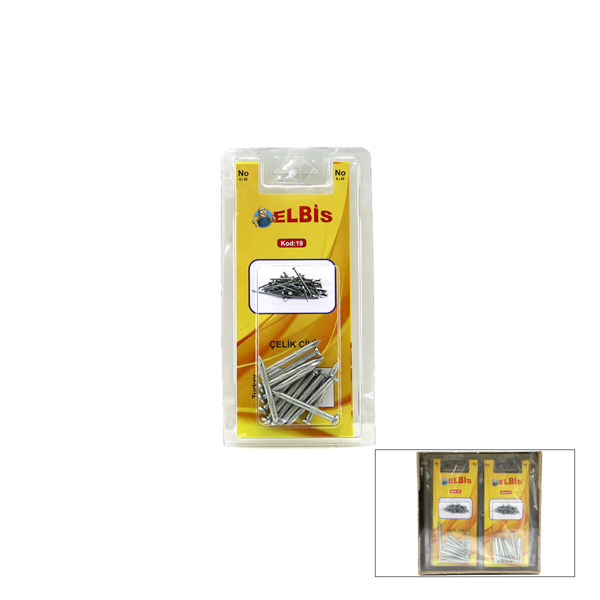 ELBİS-19 ÇELİK ÇİVİ *12X24