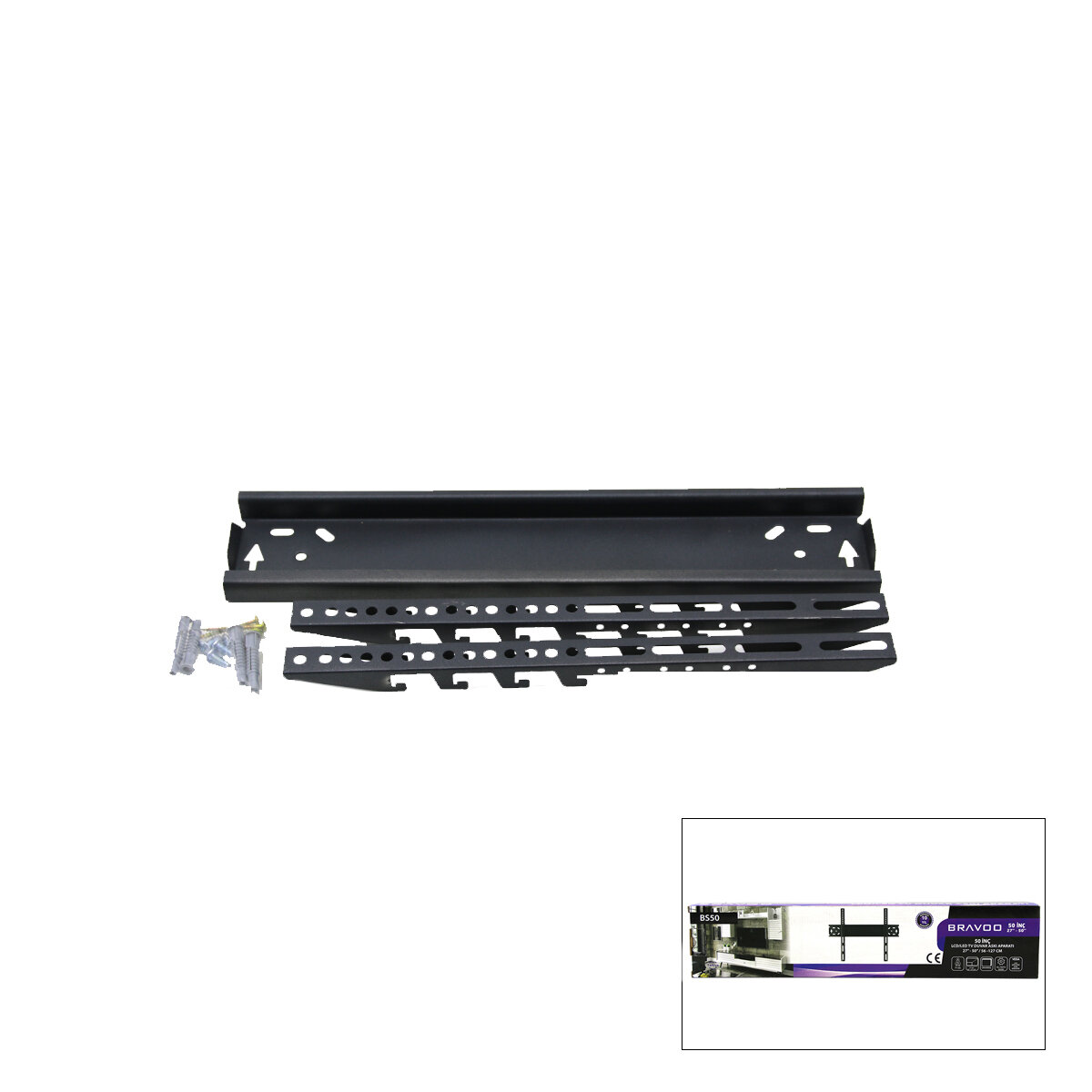 BRAVOO BS-50 ( 50" & 27" - 50" ) LCD LED SABİT TV ASKI APARATI 56X127CM*30