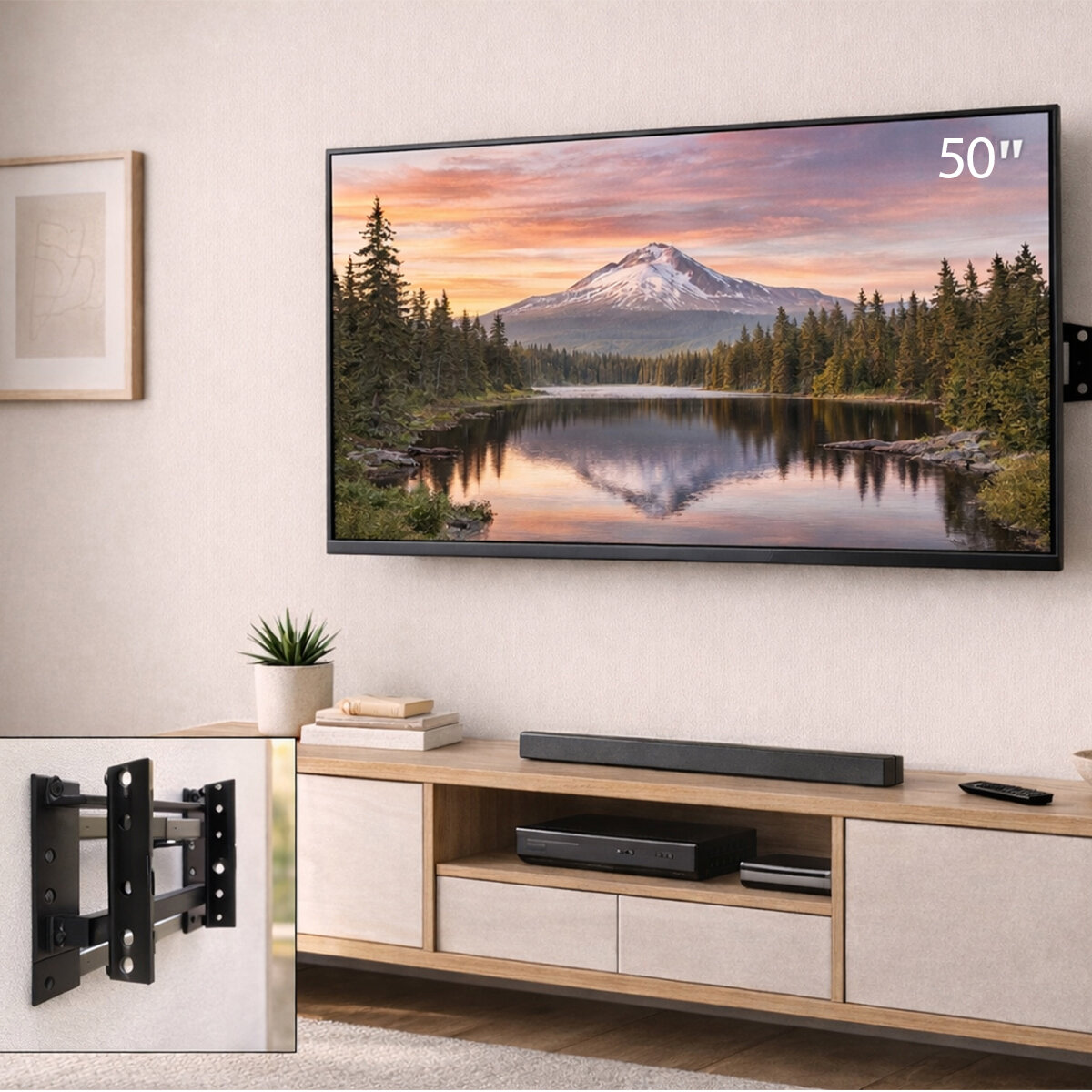 BRAVOO BS-50 ( 50" & 27" - 50" ) LCD LED SABİT TV ASKI APARATI 56X127CM*30 BRAVOO BS-50 ( 50" & 27" - 50" ) LCD LED SABİT TV ASKI APARATI 56X127CM*30