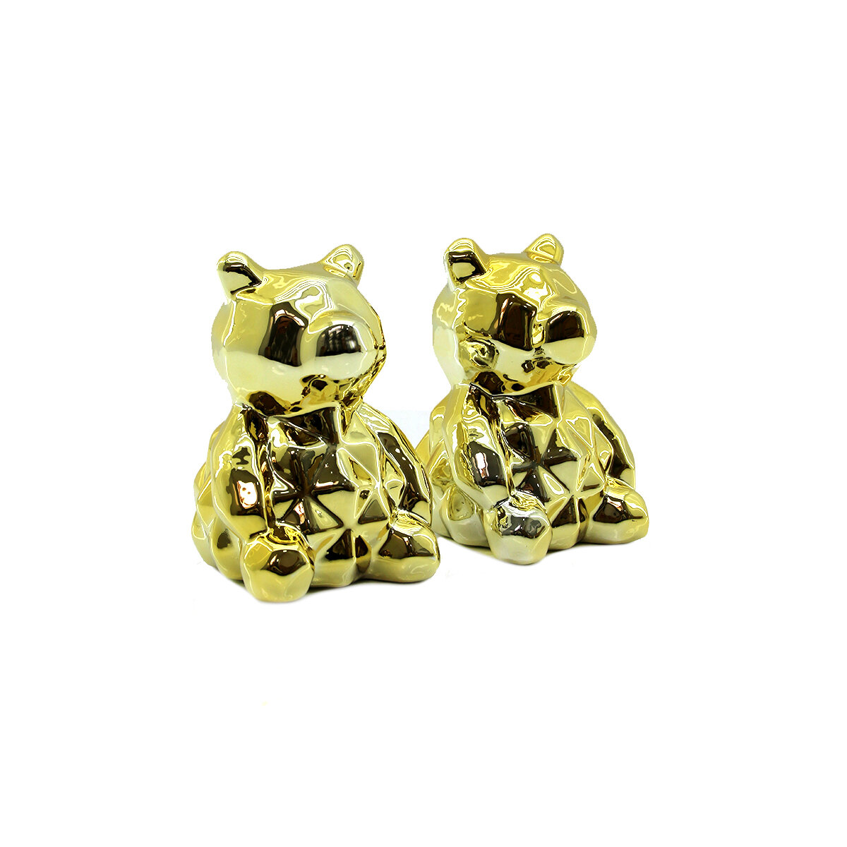 İBİCO İ12-109 ( AYICIK & MEGA ) ( GOLD & SERAMİK ) BİBLO & DEKORATİF SÜS EŞYASI*6X12