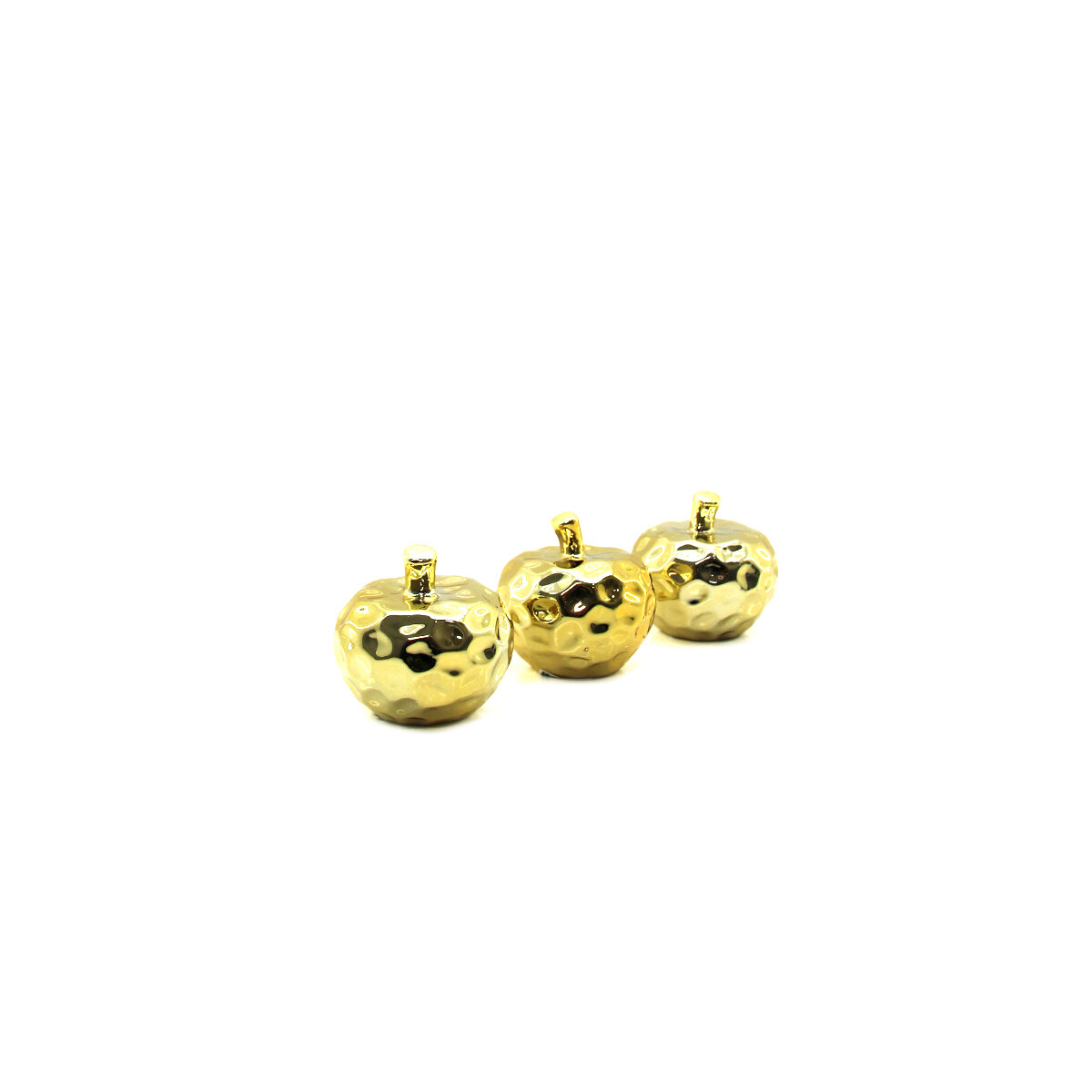 İBİCO İ12-145 ( ELMA & KÜÇÜK ) ( GOLD & SERAMİK ) BİBLO & DEKORATİF SÜS EŞYASI*12X20