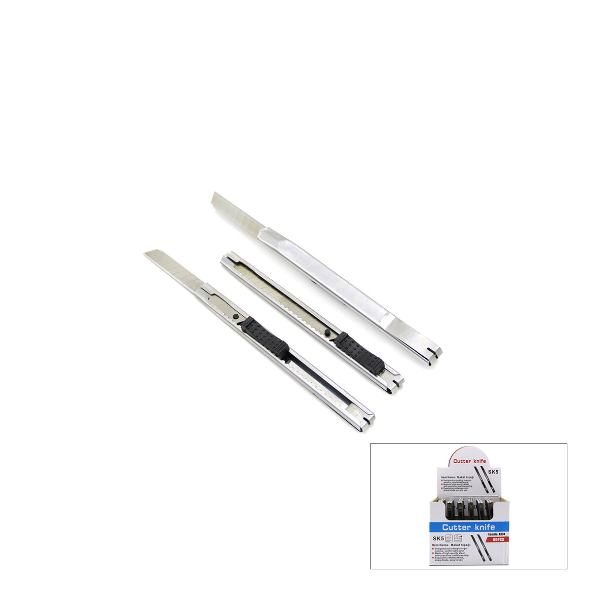 CUTTER KNİFE SK5 ( MİNİ METAL ) FALÇATA MAKET BIÇAK*60X6