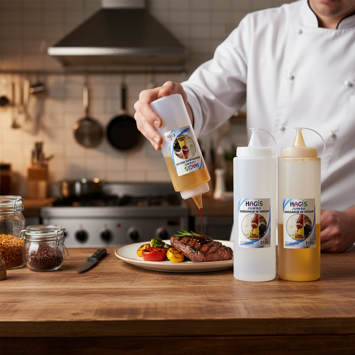 HAGİS JUMBO YAĞDANLIK VE SOSLUK 700ML*50=K HAGİS JUMBO YAĞDANLIK VE SOSLUK 700ML*50=K