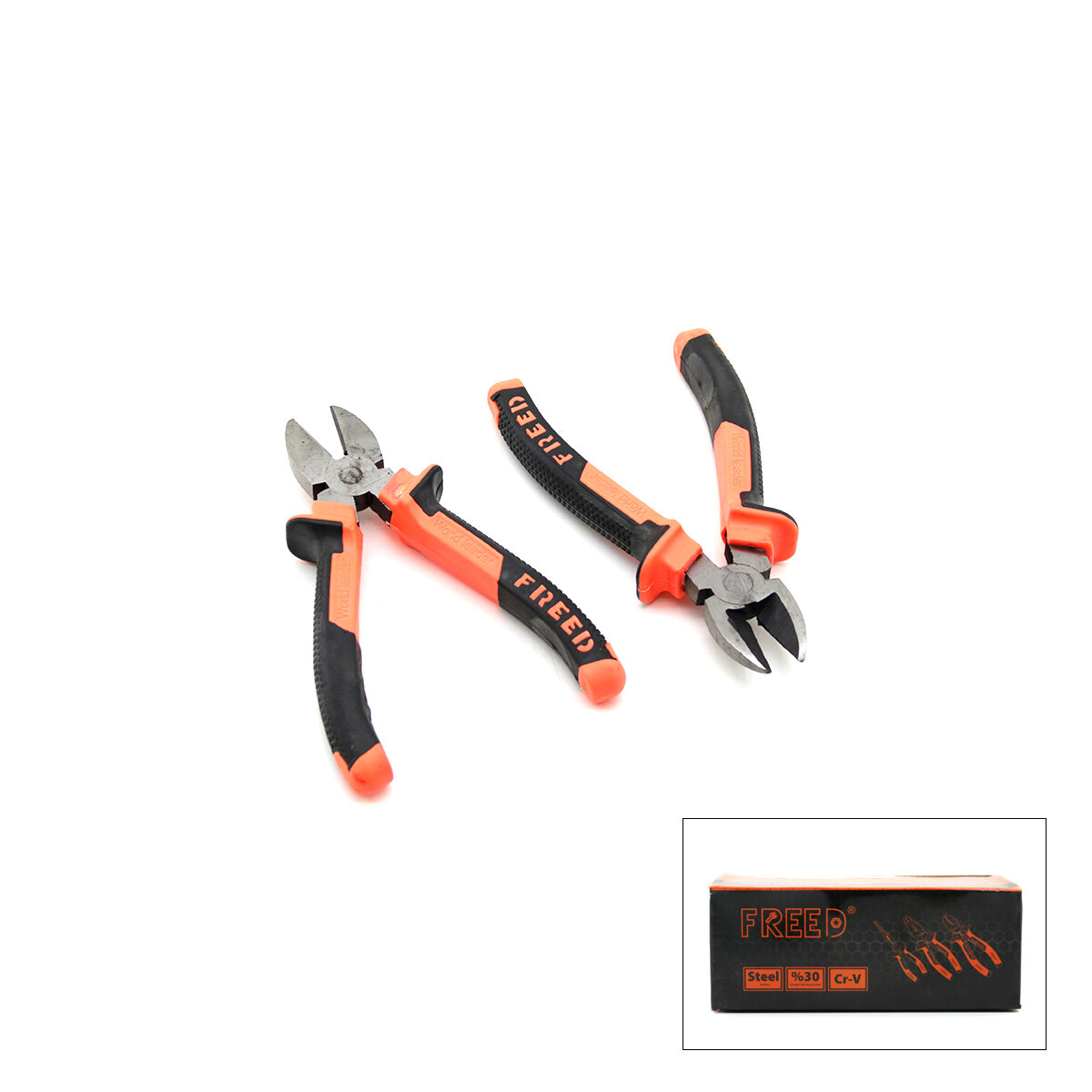 FREED-SUPER BGC-8 ( 160 MM ) ( YAN KESKİ ) ( TURUNCU SİYAH ) SAPLI*6X20