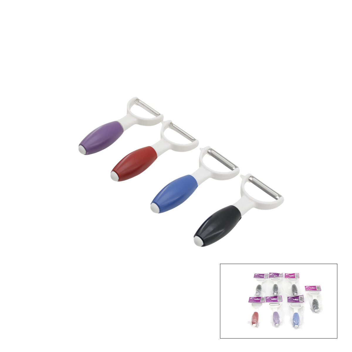 BAYHOME KAYRA-1197A ( TOMBUL ) ( RENKLİ PLASTİK ) SAPLI SOYACAK*20X18