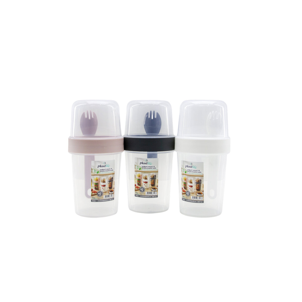 PLASTLİFE KP-173 YOĞURT MÜSLİ & ATIŞTIRMALIK KABI*24=K