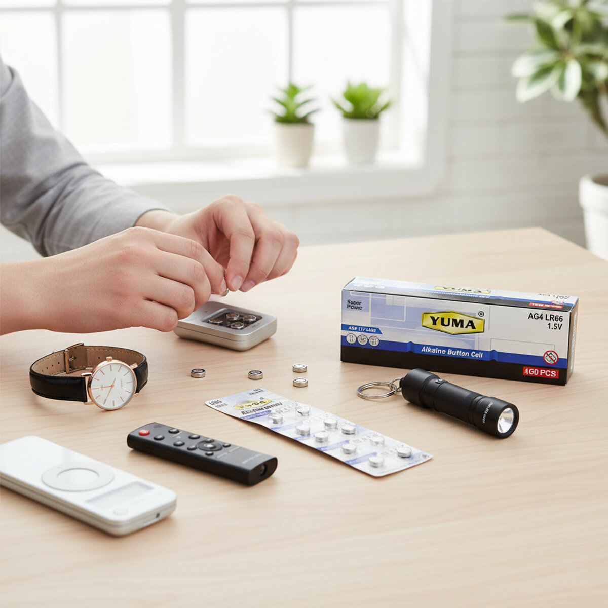 YUMA YM-9AG4 ( AG10 ) ( LR-66 ) ( DÜĞME PİL ) ( ALKALİN ) ( 1.5V ) ( 10LU KART )*200