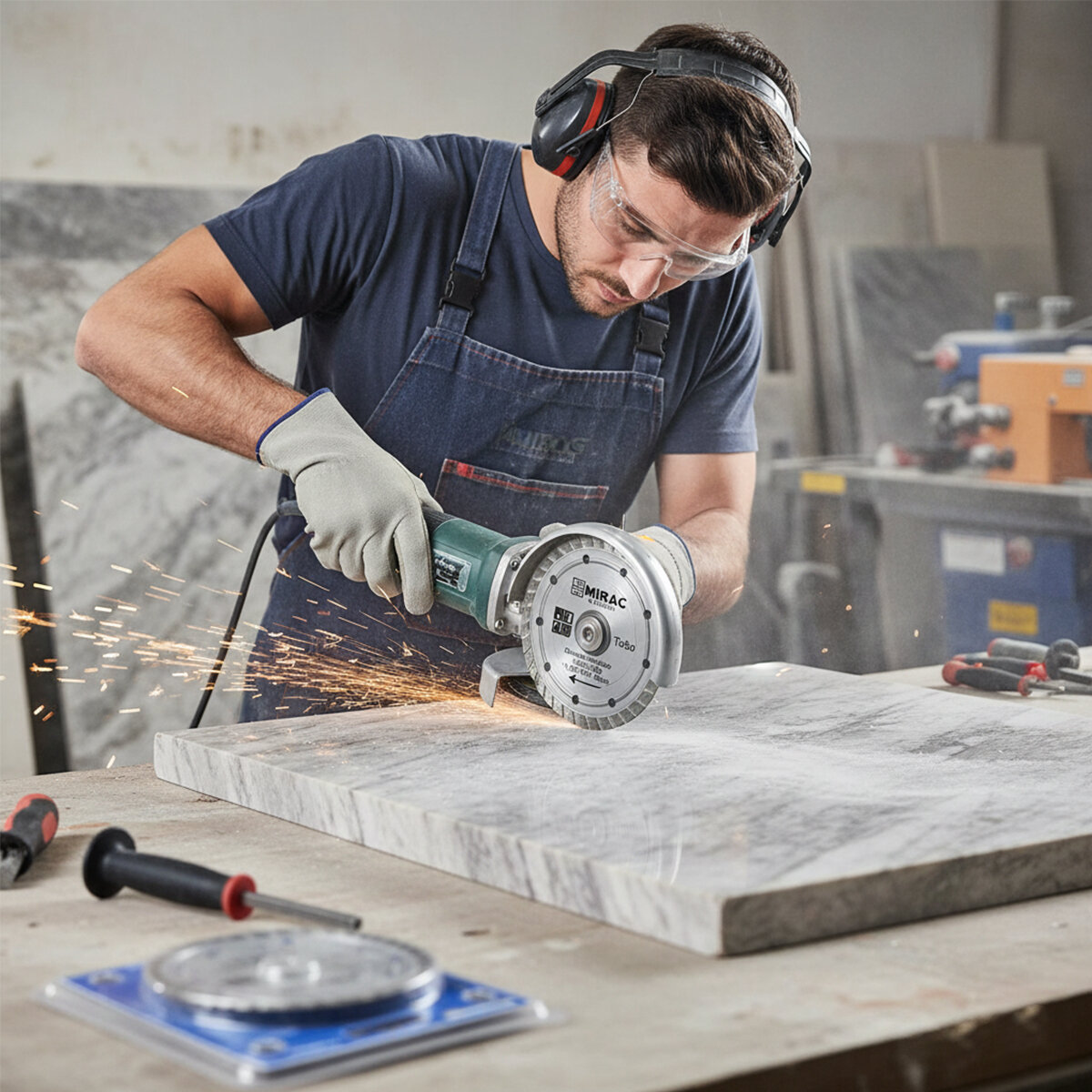 MİRAC OR-TAC ( 115MM X 22.2MM ) ( MERMER ) KESİCİ DİSK İNCE HASSAS & TURBO KESİCİ & CERAMIC ( SPRAL TAŞI )*200