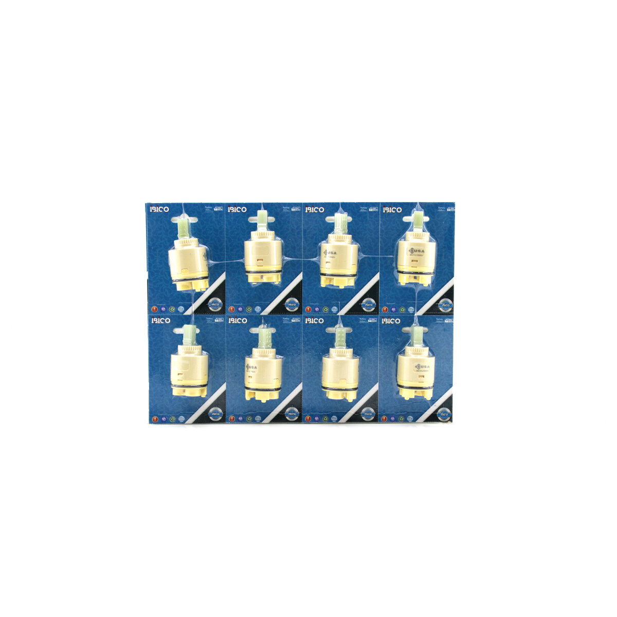 İBİCO K13-090 ( 40LIK & AYAKLI ) ( MİX ) BATARYA MUSLUK KARTUŞU ( VAKUMLU AMBALAJ )*16X15