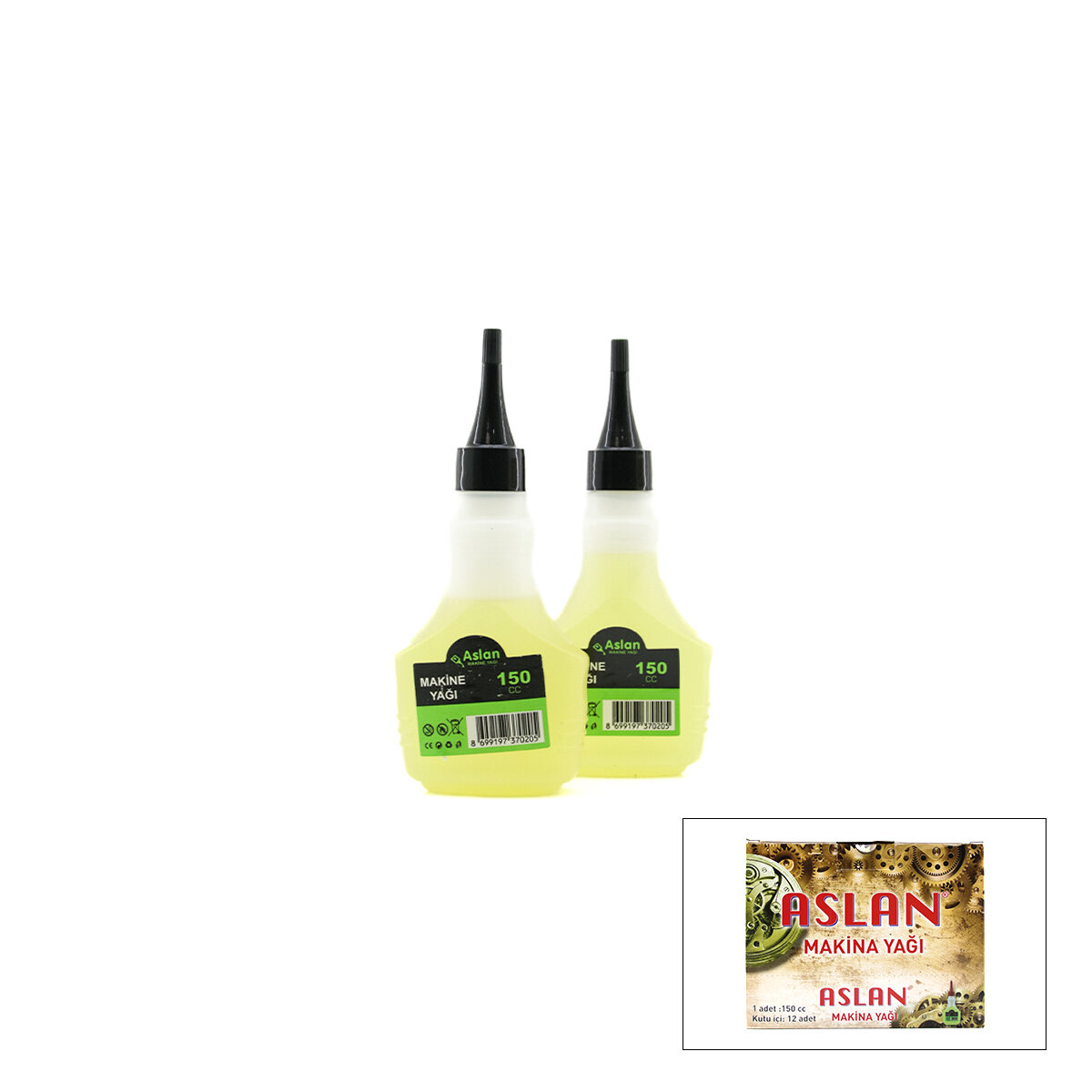 ASLAN MAKİNE YAĞI ( 150CC )*12X12