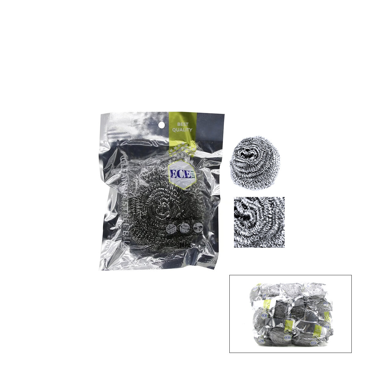 ECE LIFE EC-201 ( 60 GR ) ( LÜX ) BULAŞIK TOP TELİ ( BEST QUALITY )*30X10