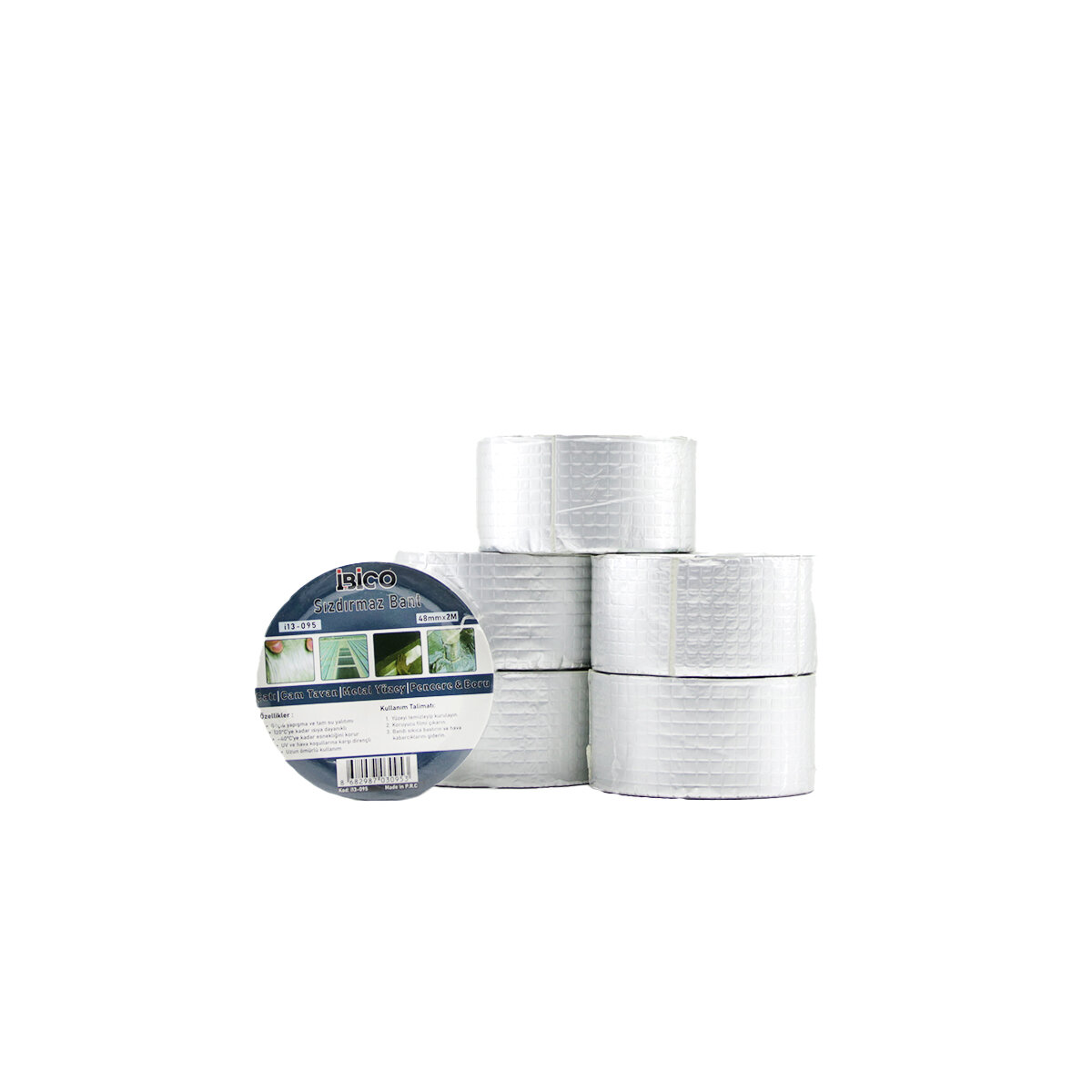 İBİCO İ13-095 ( 48MMX2MT ) SU SIZDIRMAZ FOLYO BANT ( ÇATI-CAM TAVAN-METAL YÜZEY-PENCERE & BORU VB.)*6X12 İBİCO İ13-095 ( 48MMX2MT ) SU SIZDIRMAZ FOLYO BANT ( ÇATI-CAM TAVAN-METAL YÜZEY-PENCERE & BORU VB.)*6X12