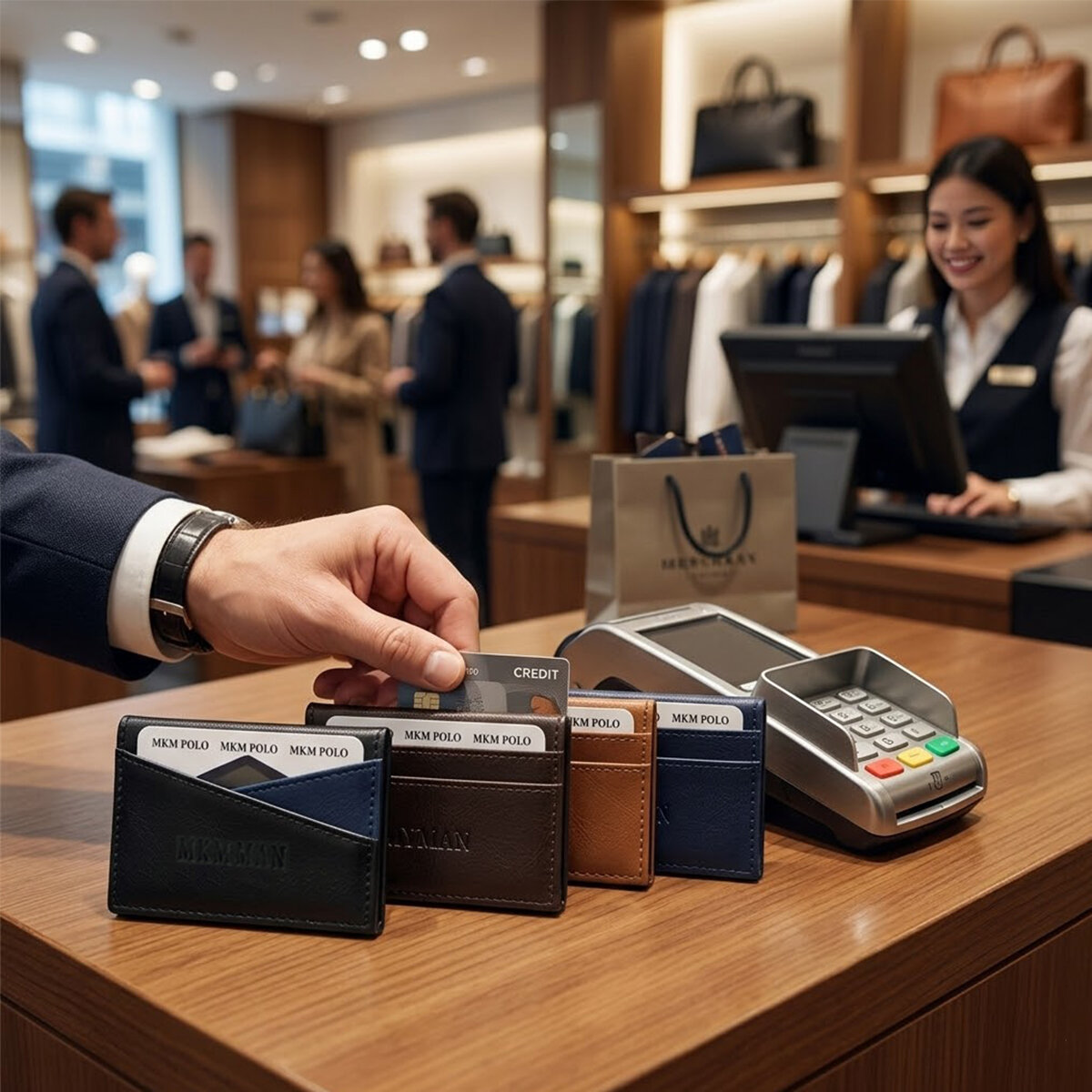 MKM MAN ( 02-90-91 ) 3484 OTOMATİK KARTLIK CÜZDAN*36X1