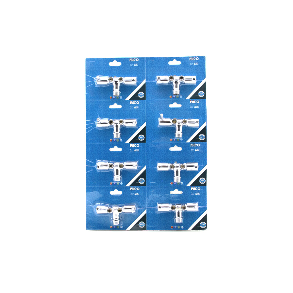 İBİCO K13-087 ( ÇİFTLİ = 2 BAŞLI ) TAHARAT MUSLUK ( AÇ-KAPA ) ( VAKUMLU AMBALAJ )*8X15