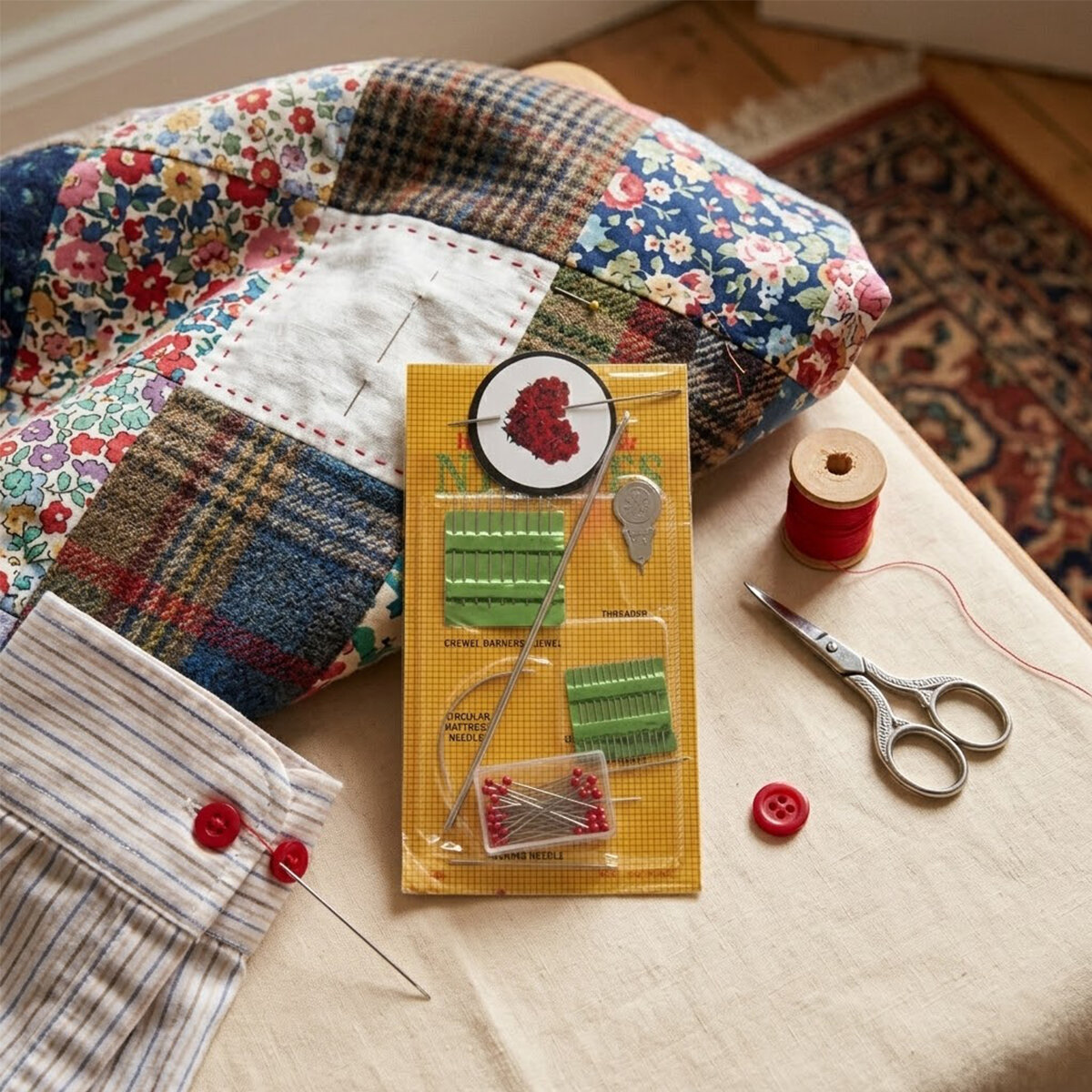 KRT-1099 ( KARMA ) İĞNE SETİ ( BAŞÖRTÜ & YORGAN & DİKİŞ )*10X60