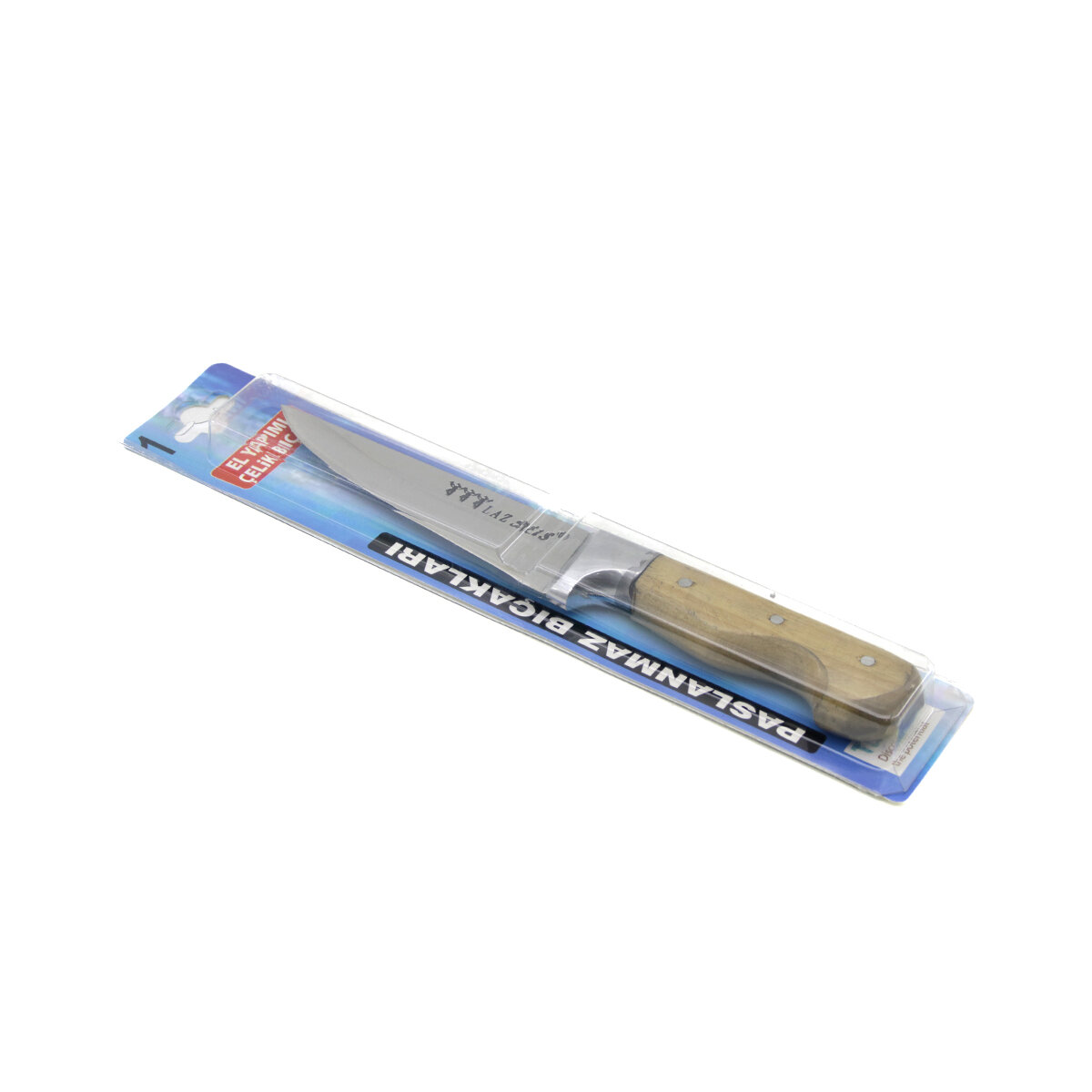 LAZ REİS KASAP-1 ( NO- 1 ) ( KASAP ) ET BIÇAK & KURBAN ( BİLEZİKLİ & AHŞAP SAPLI )*200