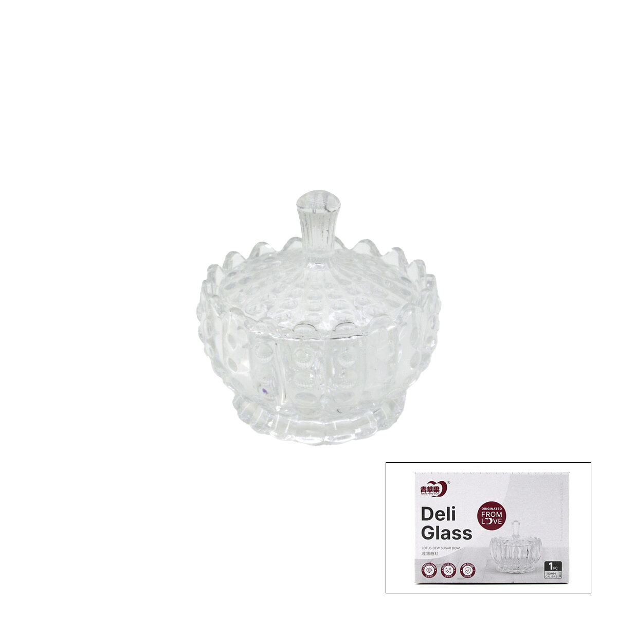 DELİ GLASS TG-1080A BÜYÜK CAM ŞEKERLİK*36 DELİ GLASS TG-1080A BÜYÜK CAM ŞEKERLİK*36