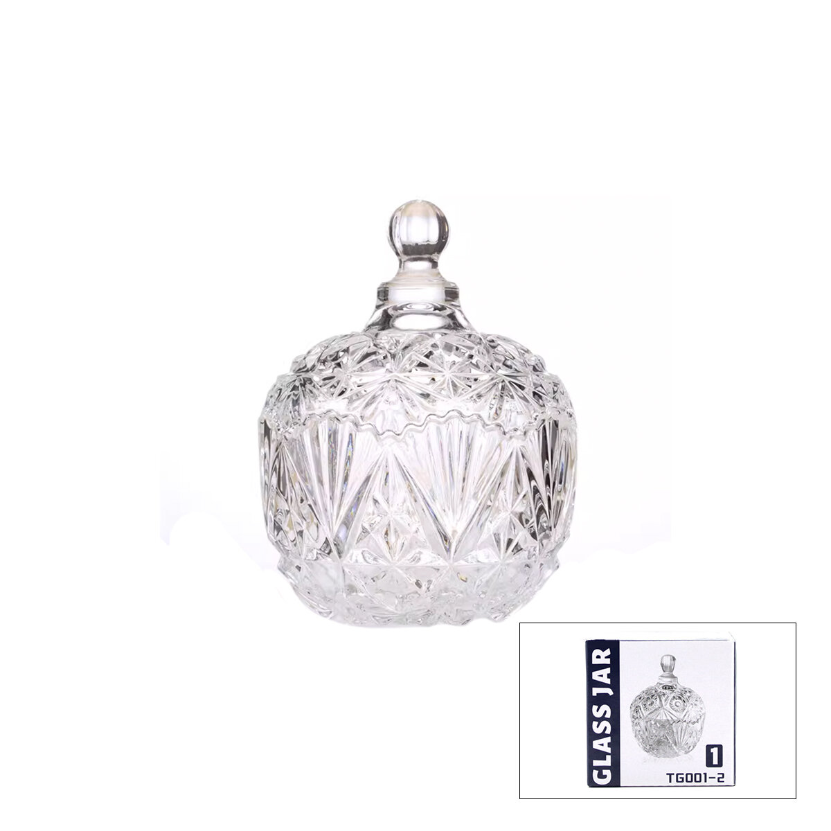GLASS JAR TG-001-1 CAM LOKUMLUK & ŞEKERLİK*96