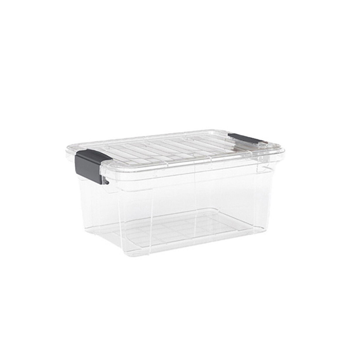 DÜNYA DP-33116-102 ( 34LT ) ( ŞEFFAF ) ÇOK AMAÇLI SAKLAMA KUTUSU & ORGANİZER ( KİLİTLİ KAPAK ) ( 361X526X236MM )*8=K