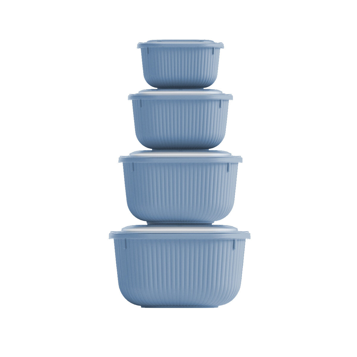 DÜNYA-30910-999 ( KARE ) ( 4PCS= 600-1100-1800-3000ML ) SIZDIRMAZ SAKLAMA KABI & KUTUSU SET (RENKLİ & ŞEFFAF PLS.KAP)*12=K