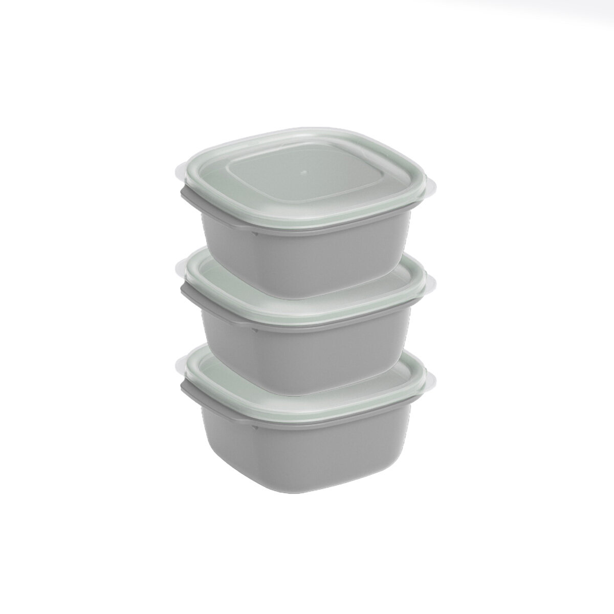 DÜNYA DP-31272-999 ( KARE ) ( 3PCS = 1000ML ) EASY KEEP SAKLAMA KABI ( RENKLİ PLASTİK & ŞEFFAF KAPAK )*12=K