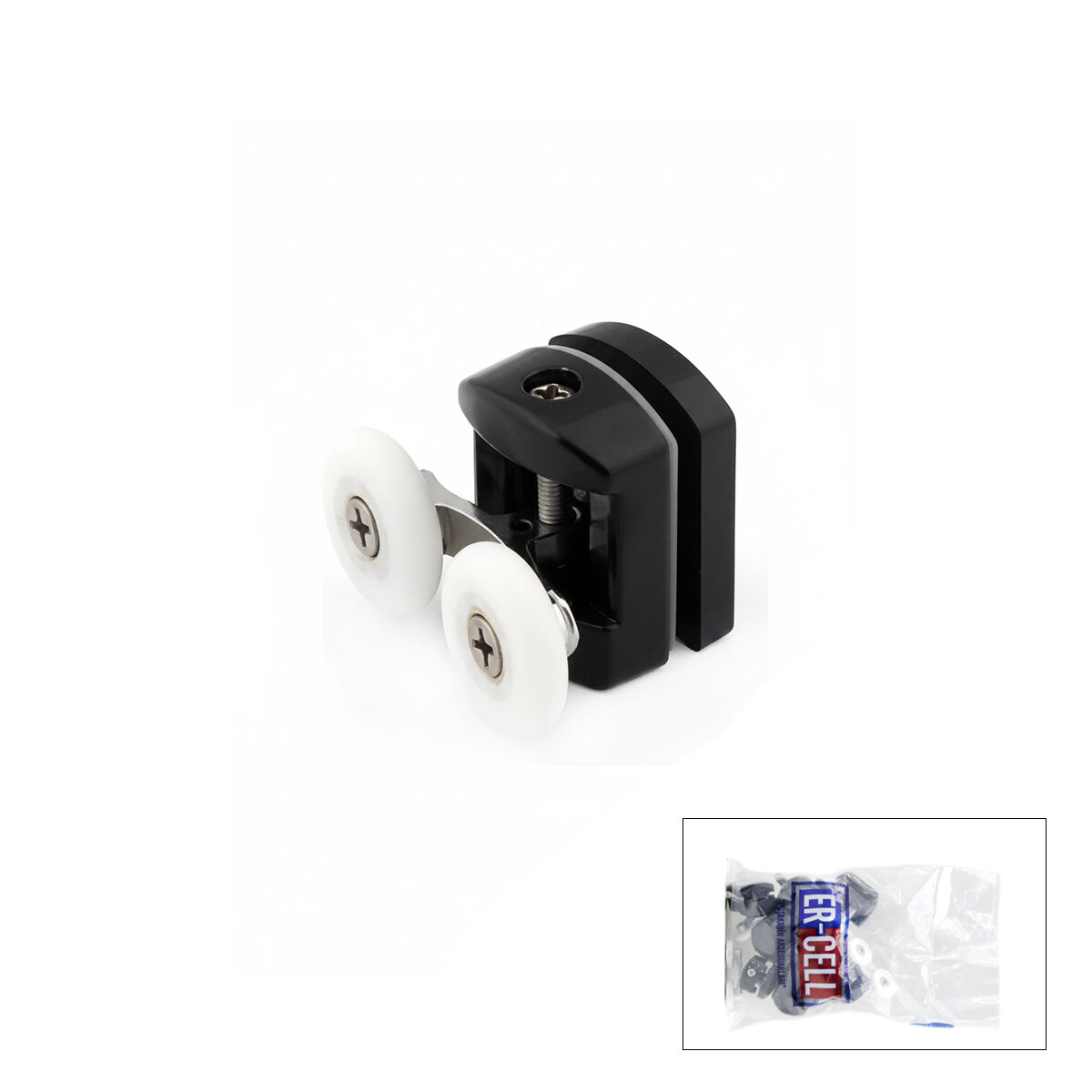 ER-CELL (SİYAH)  DUŞAKABİN TEKERİ*8X100