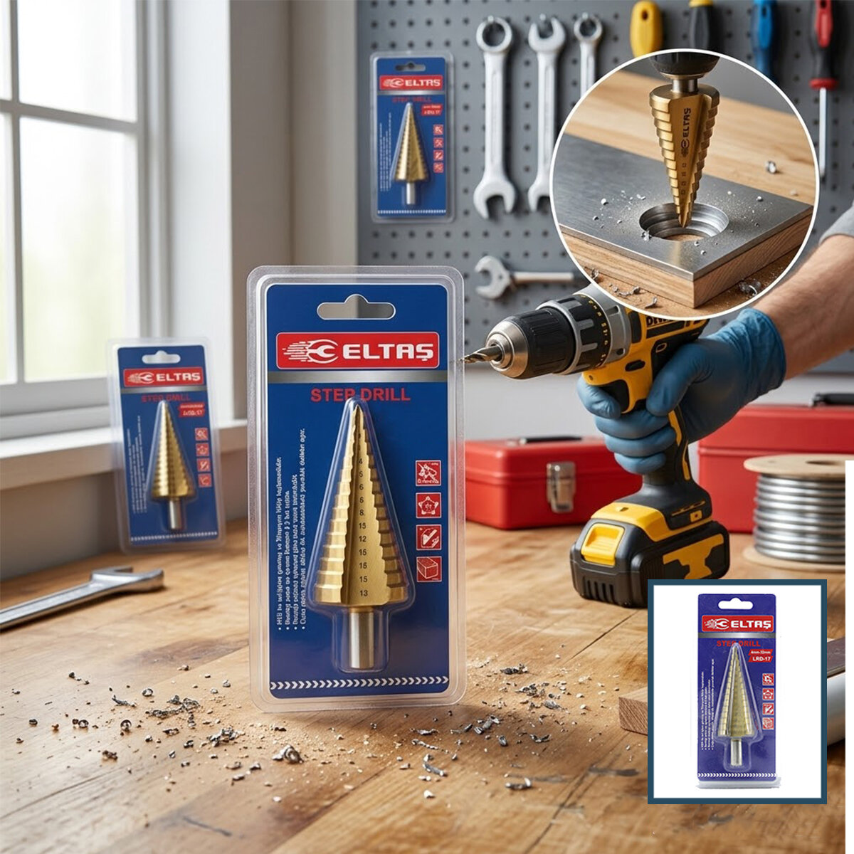 ELTAŞ LRD-17 (STEP DRILL) MATKAP UCU ( 4MM-32MM )*100