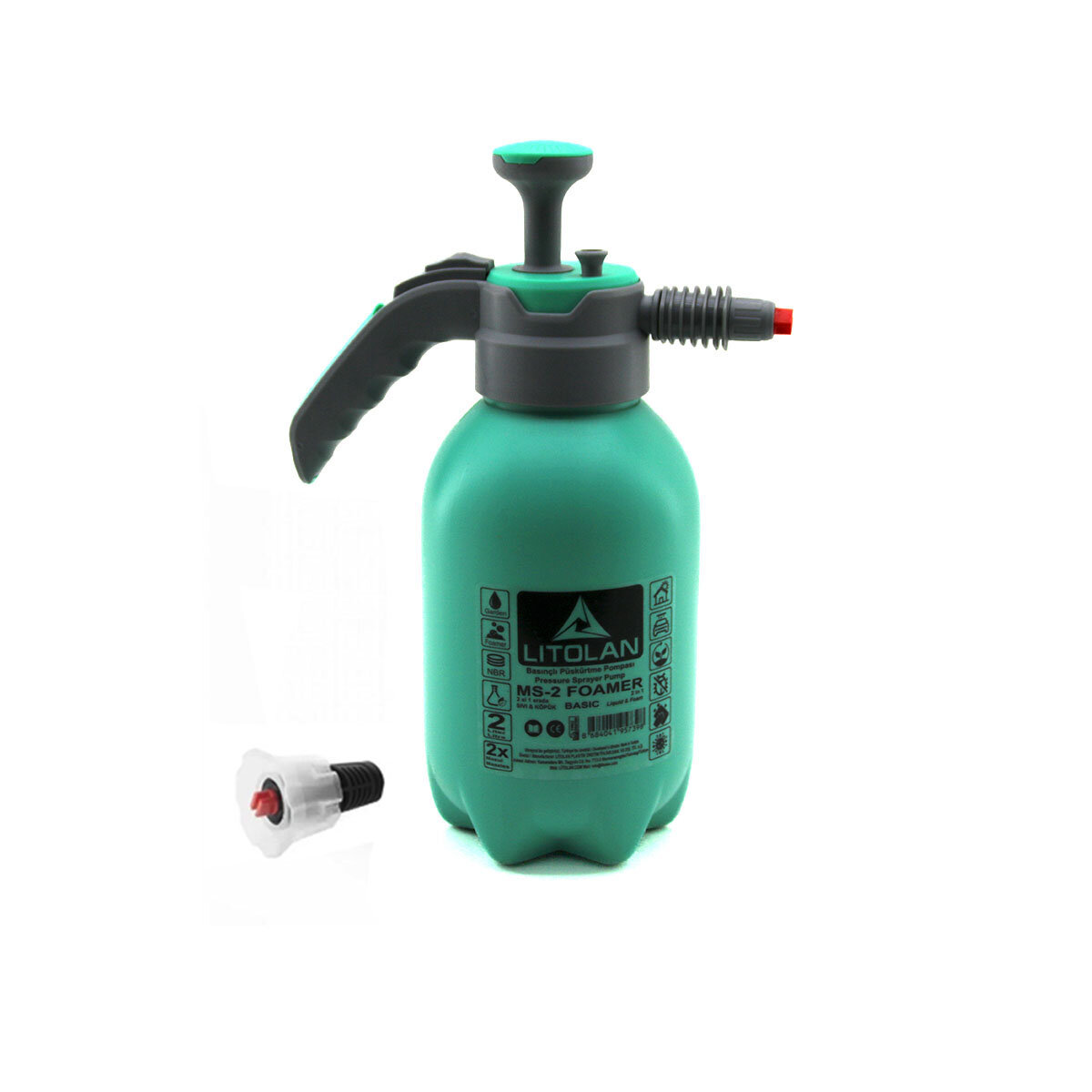 LITOLAN MS-2 ( FOAMER BASİC ) ( 2LT ) KÖPÜK PÜSKÜRTME POMPASI & İLAÇ*30