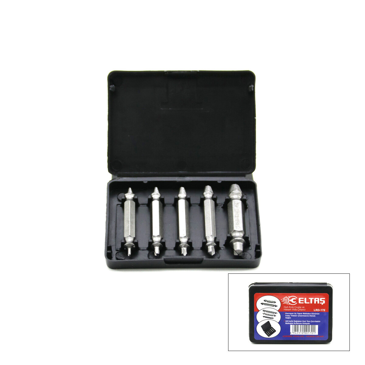 ELTAŞ LRD-170 ( 5PCS ) ( KLAVUZ UÇ ) SPEED OUT HASARLI VİDA ÇIKARICI*250