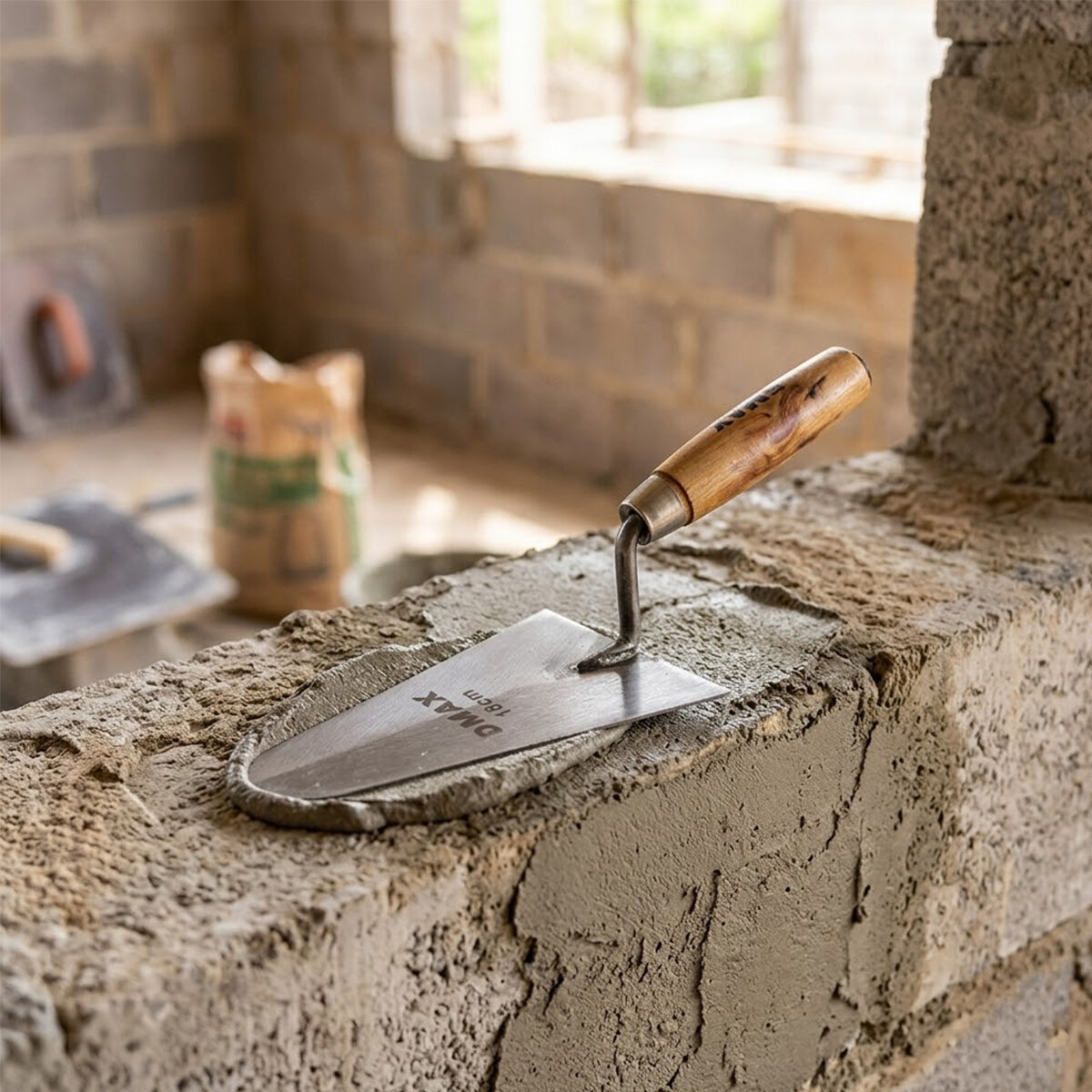 DMAX DMX-4771 ( 20CM ) AHŞAP SAPLI ÇELİK SIVA MALA*12X6