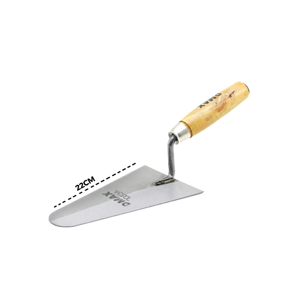 DMAX DMX-4772 ( 22CM ) AHŞAP SAPLI ÇELİK SIVA MALA*12X6