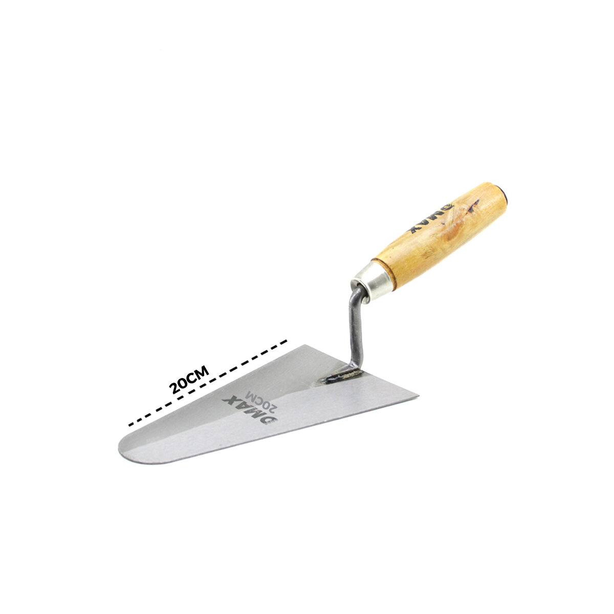 DMAX DMX-4771 ( 20CM ) AHŞAP SAPLI ÇELİK SIVA MALA*12X6