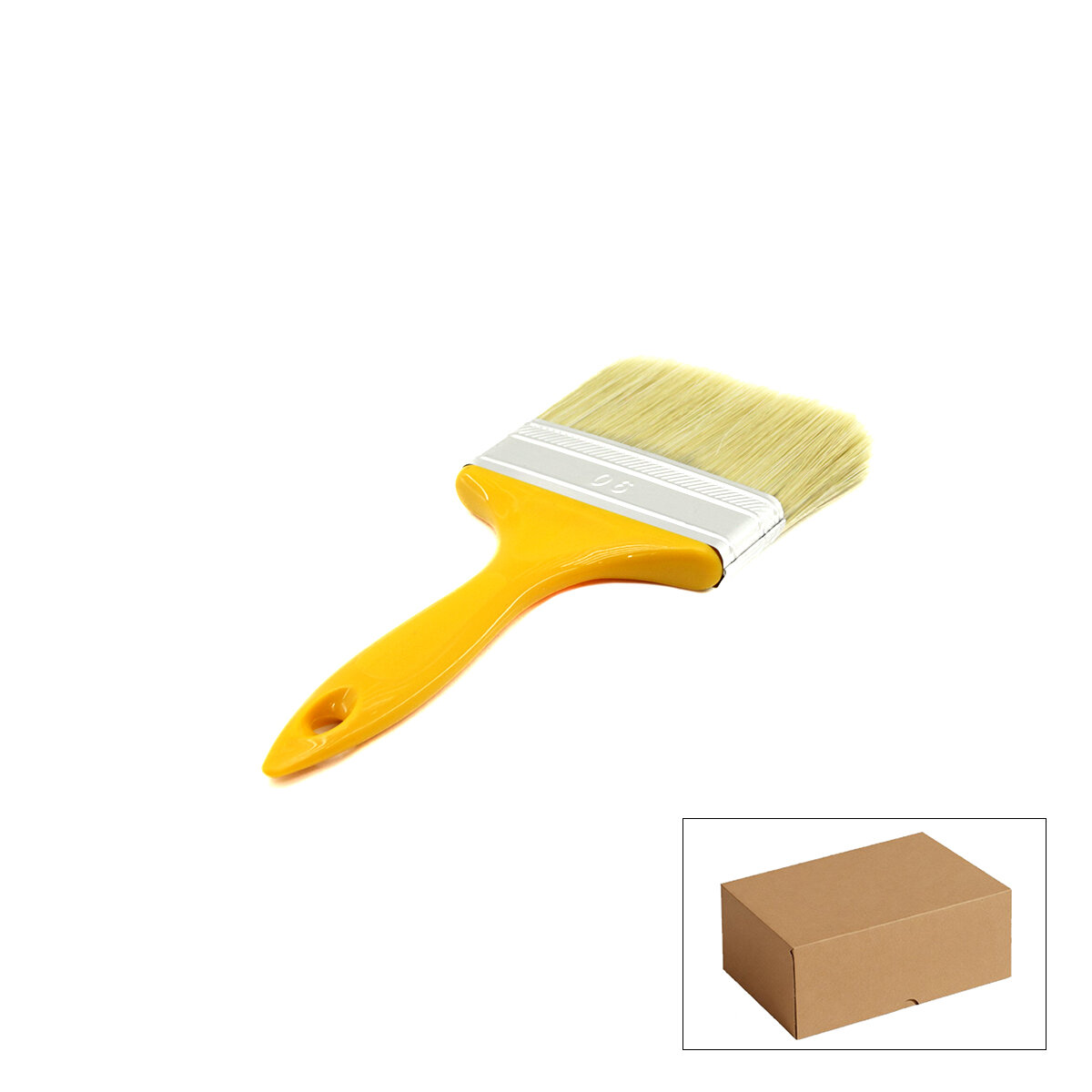 GÜNSAN ( -001 540 ) ( NO-4 ) ( 90MM ) ( STANDART ) ( SARI SAPLI ) ( KESTİRME ) BOYA FIRÇASI*12X5