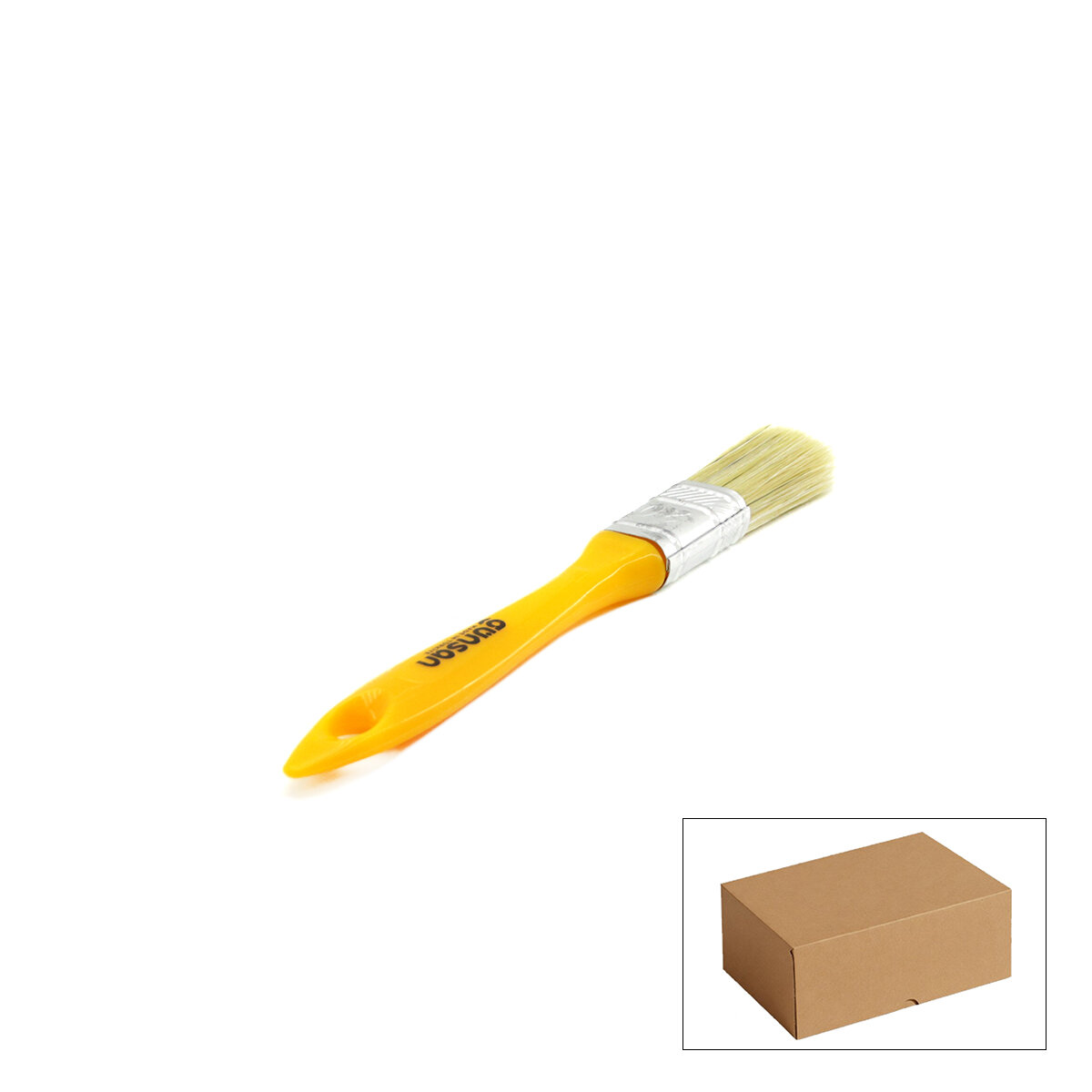 GÜNSAN ( -001 510 ) ( NO-1 ) ( 20MM ) ( STANDART ) ( SARI SAPLI ) ( KESTİRME ) BOYA FIRÇASI*12X10