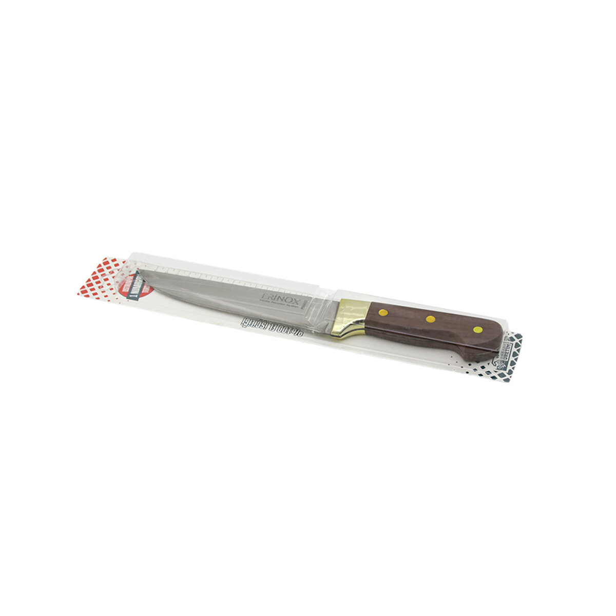ERİNOX ( PS-0403 ) ( NO-3 ) ( KASAP ) ET BIÇAK & KURBAN ( SARI AHŞAP GÖRÜNÜM PLASTİK SAPLI )*15X8