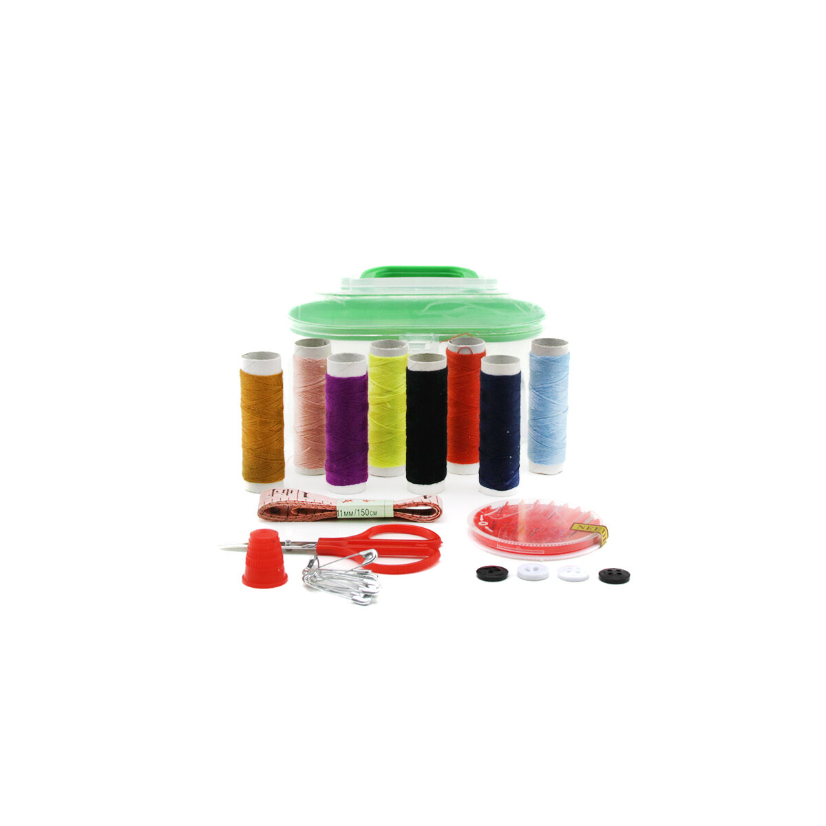 BELLA HOUSE K-1888 ( KÜÇÜK ) ÇANTALI DİKİŞ SETİ ( İPLİK & MEZURA & TEKSTİL MAKASI & İĞNE & YÜZÜK )*180