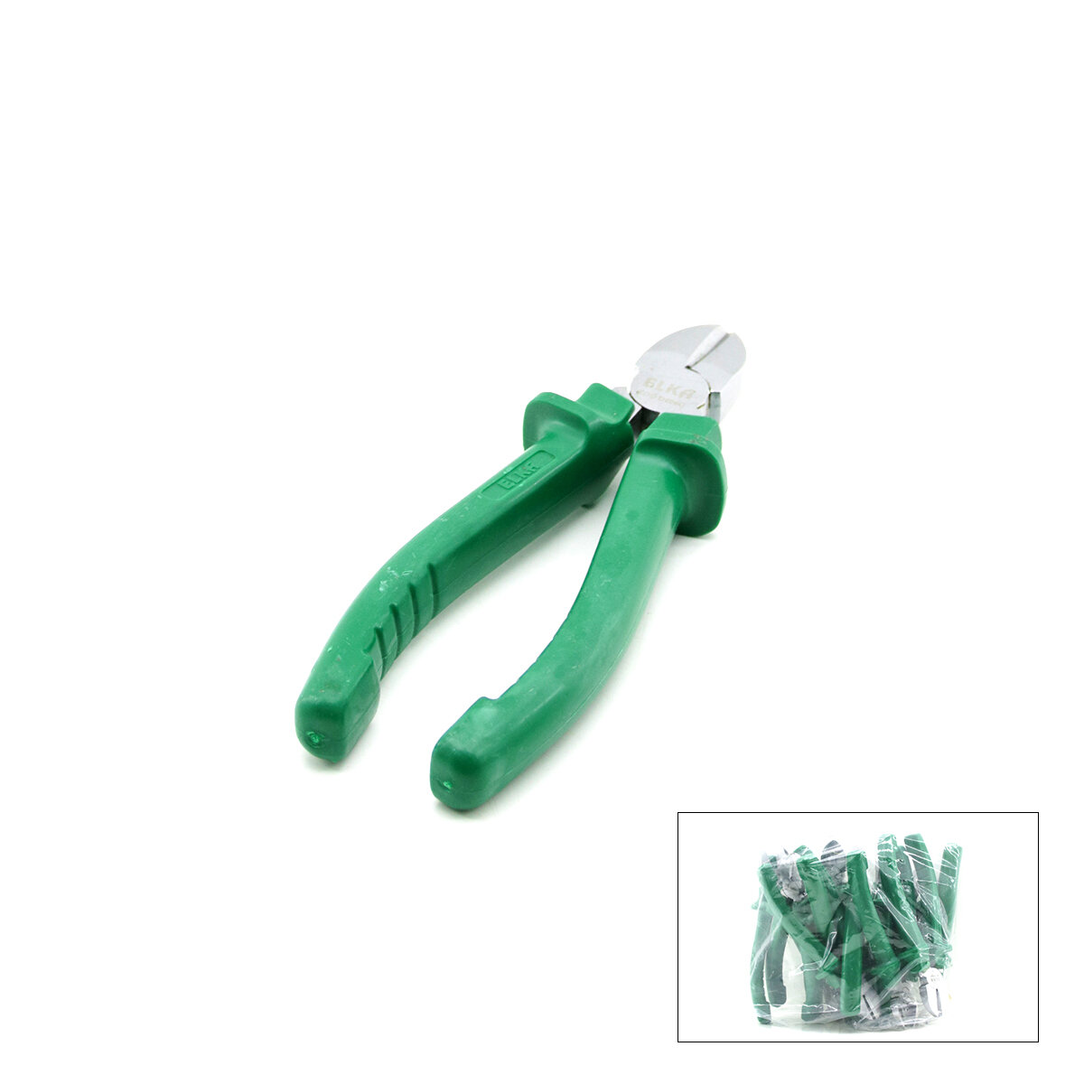 ELKA KOD-D006G ( 6'' ) ( YAN KESKİ ) ( YEŞİL ) SAPLI ( 160MM )*12X10