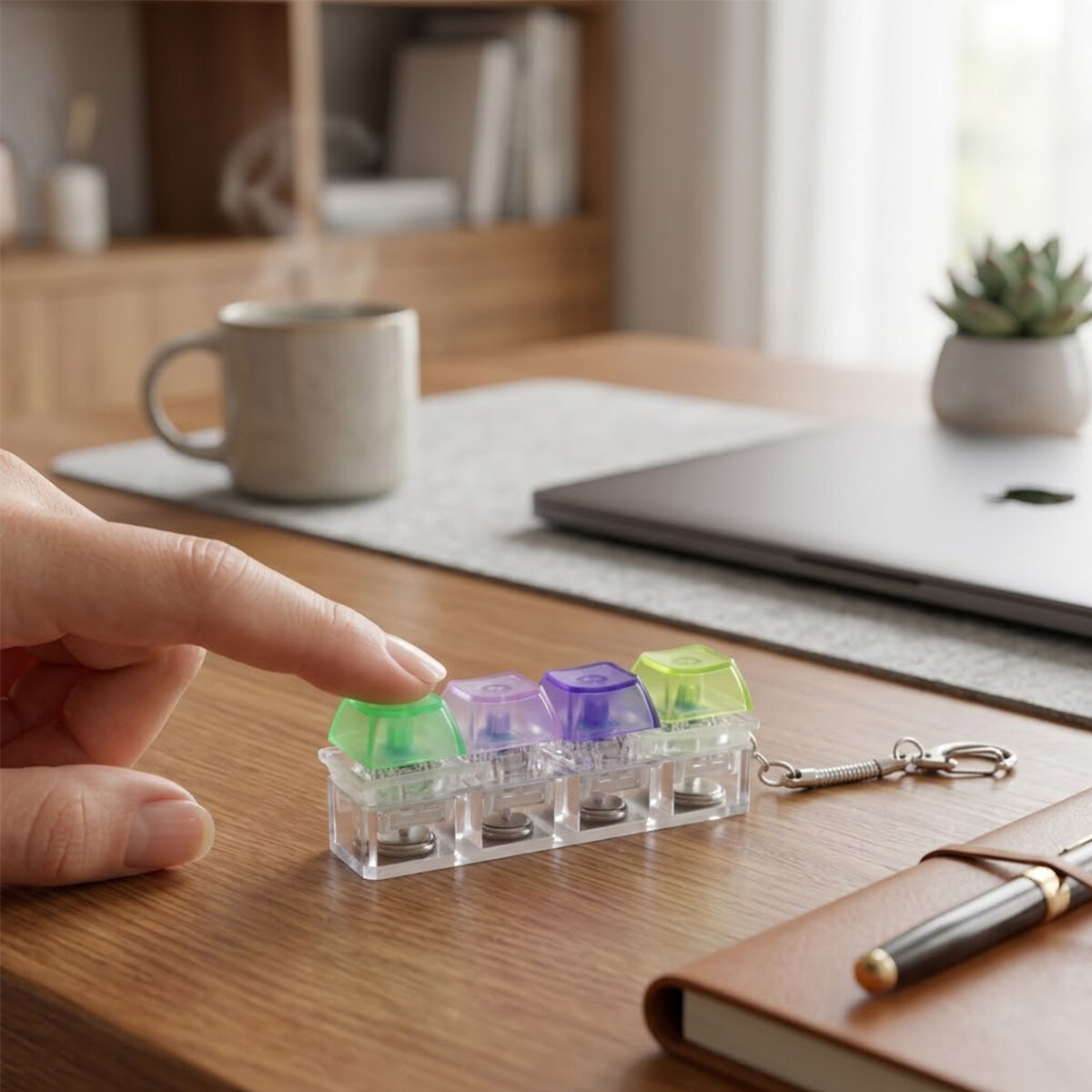 KRT-1101 ( IŞIKLI ) ( 4 LÜ ) ( STRES ) KLAVYE ANAHTARLIK*12X50