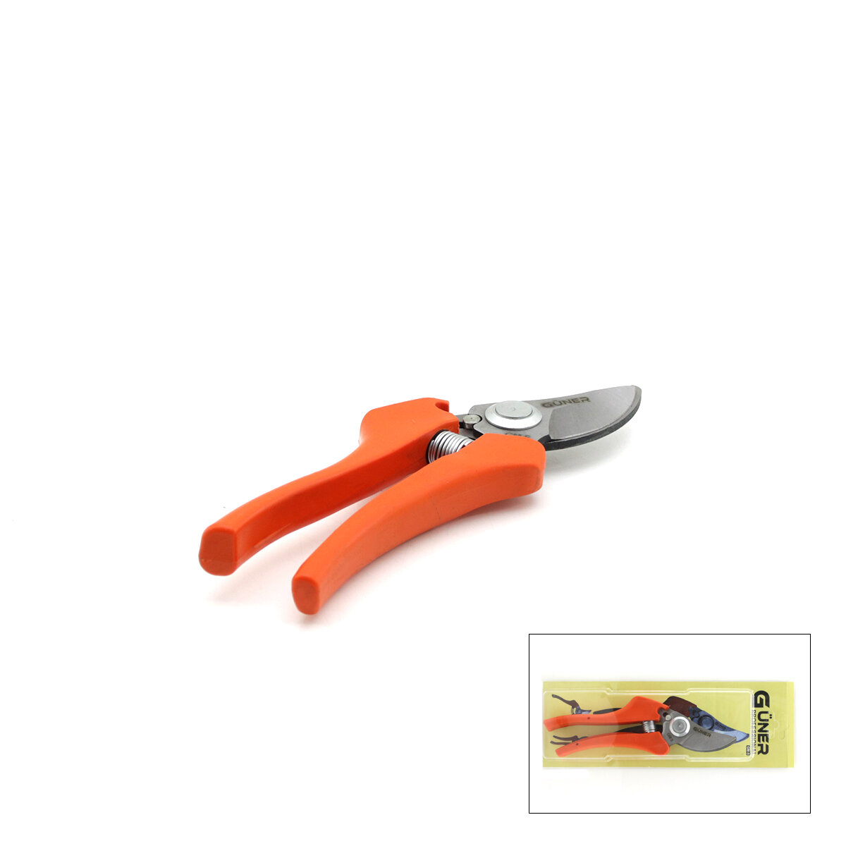 GÜNER GM-5 ( GENİŞ AĞIZ ) ( TURUNCU SAPLI ) ( METAL ) BAĞ MAKASI*50
