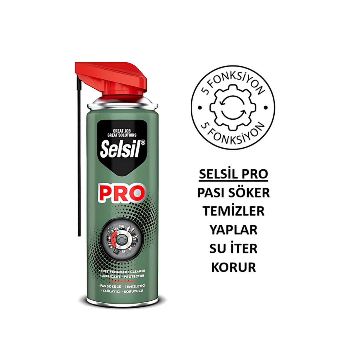 SELSİL-50600 PRO COBRA SMART ÇOK AMAÇLI PAS SÖKÜCÜ & TEMİZLEYİCİ & YAĞLAYICI & KORUYUCU SPREY 400ML*24