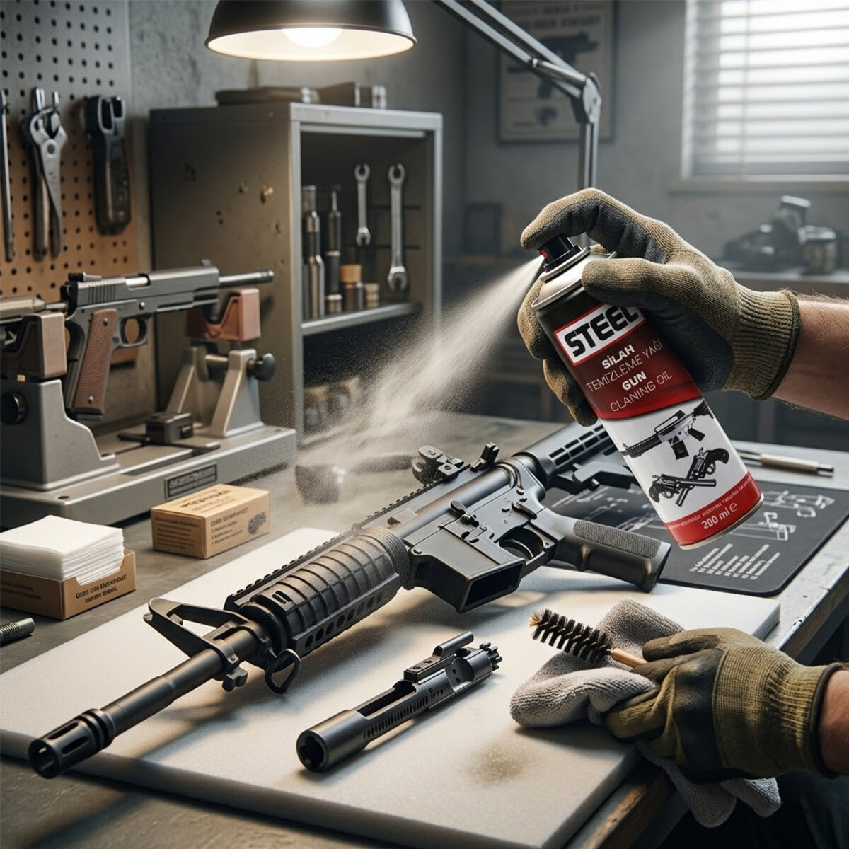STEEL CK-3308 SİLAH TEMİZLEME YAĞI & SPREY ( 200ML )*30