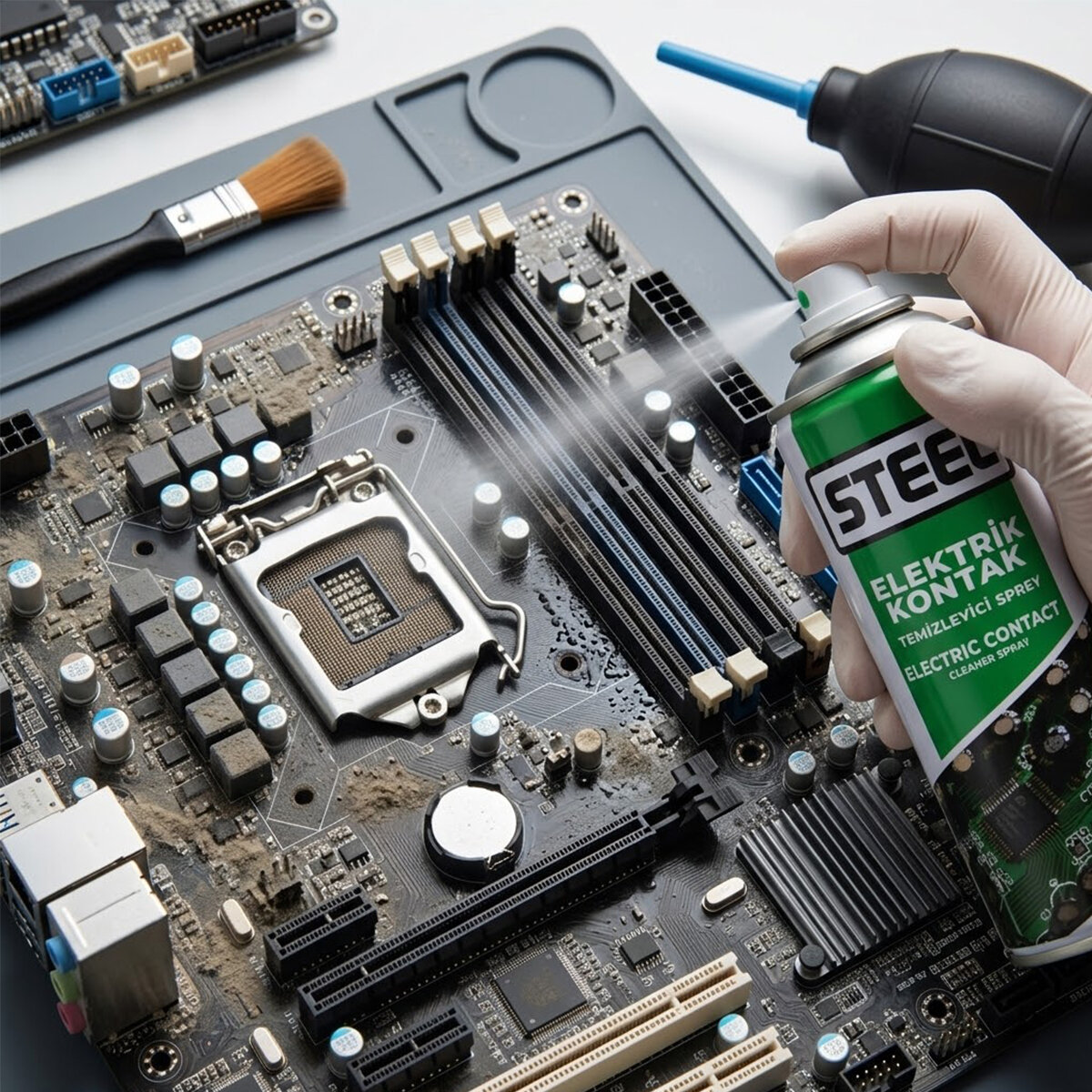 STEEL CK-3230 ELEKTRONİK KONTAK KART TEMİZLEME SPREYİ ( 200ML )*30