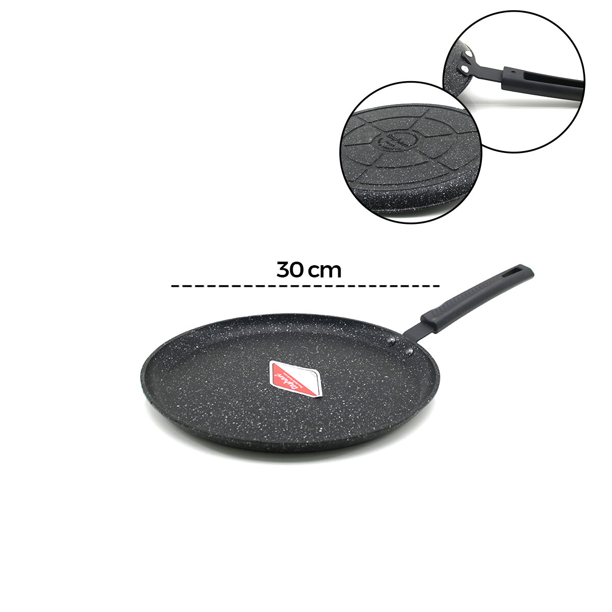 TAŞHAN TR-34-K-098750 ( 30CM ) TAŞHAN DÖKÜM KREP TAVA*20