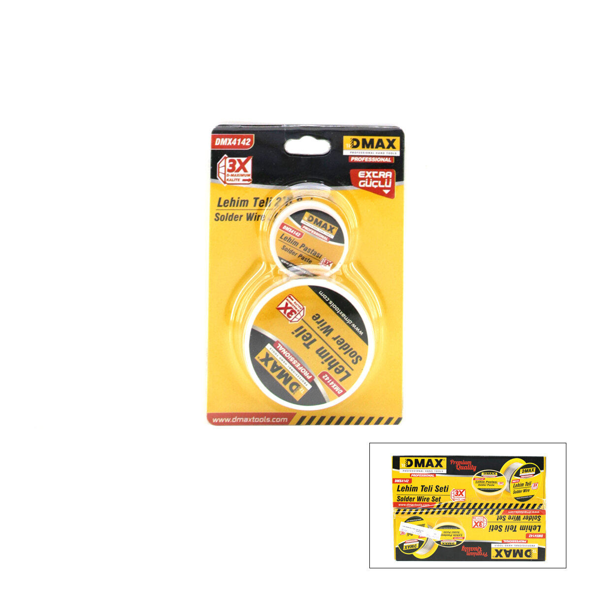 DMAX-4142 ( 2Lİ SET ) LEHİM TELİ & PASTA SETİ*24X10
