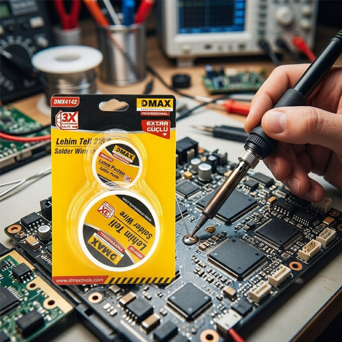 DMAX-4142 ( 2Lİ SET ) LEHİM TELİ & PASTA SETİ*24X10