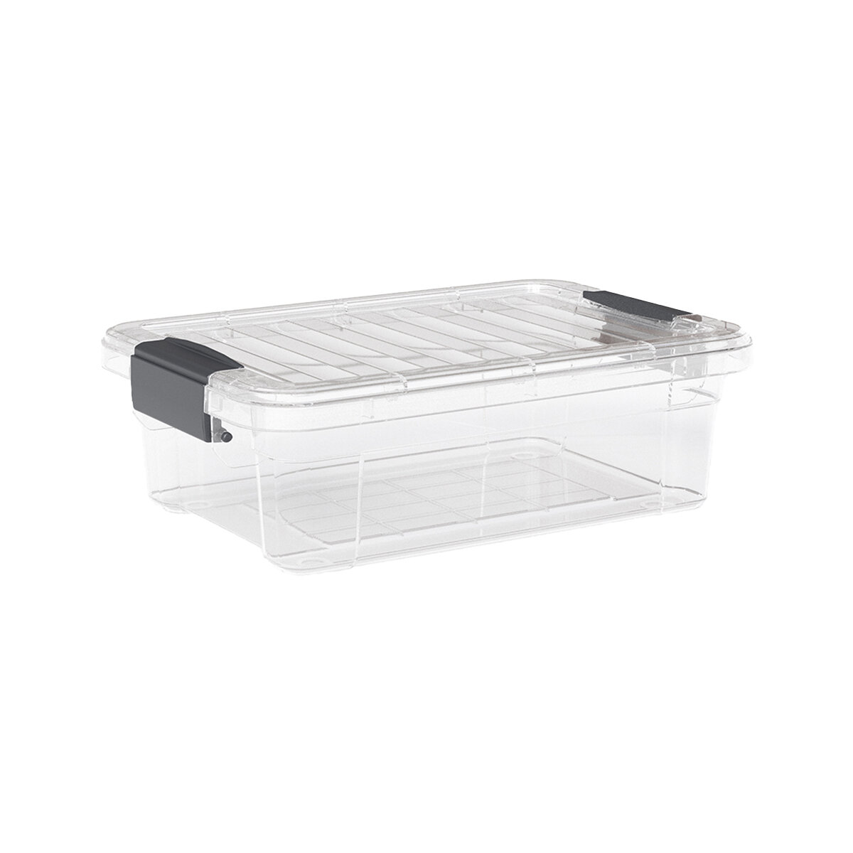 DÜNYA DP-33105-102 ( 13LT ) ( ŞEFFAF ) ÇOK AMAÇLI SAKLAMA KUTUSU & ORGANİZER ( KİLİTLİ KAPAK ) ( 445X305X135MM )*12=K